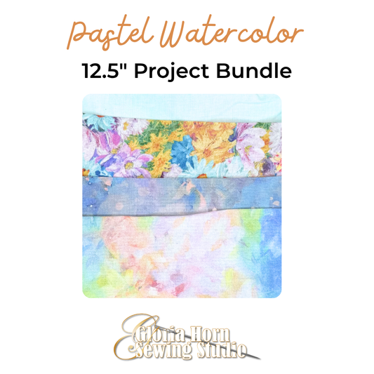 Pastel Watercolor - Fabric Bundle | Four 12.5" x WOF