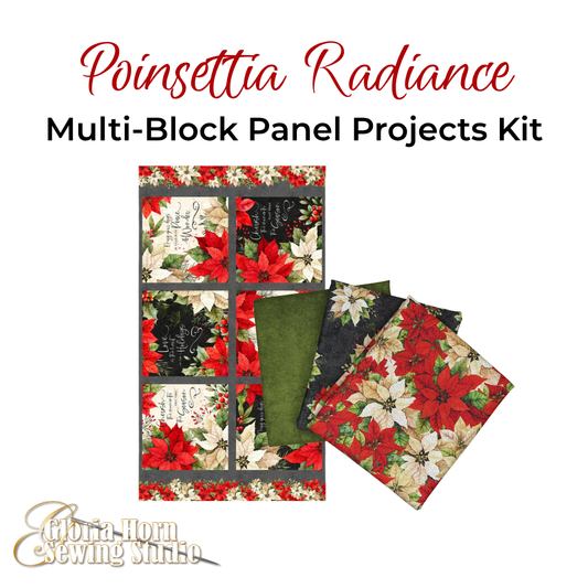 Poinsettia Radiance - Multi-Block Panel Projects Kit