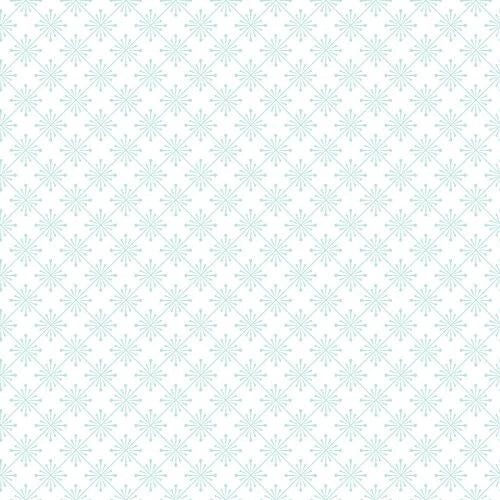 Vintage Flora - Aqua Sparkle - MAS10339-Q