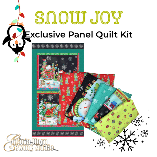 Snow Joy - Gloria's Exclusive Panel Quilt Kit