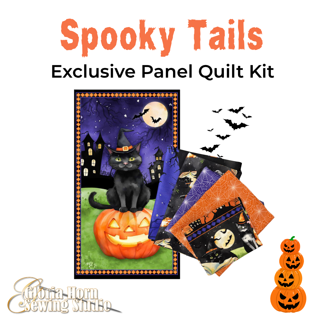 Spooky Tails - Gloria's Exclusive Panel Quilt Kit