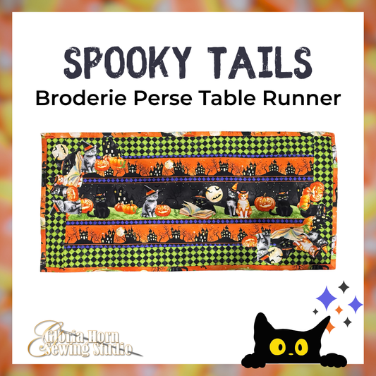 Spooky Tails — Broderie Perse Table Runner Fabric Kit