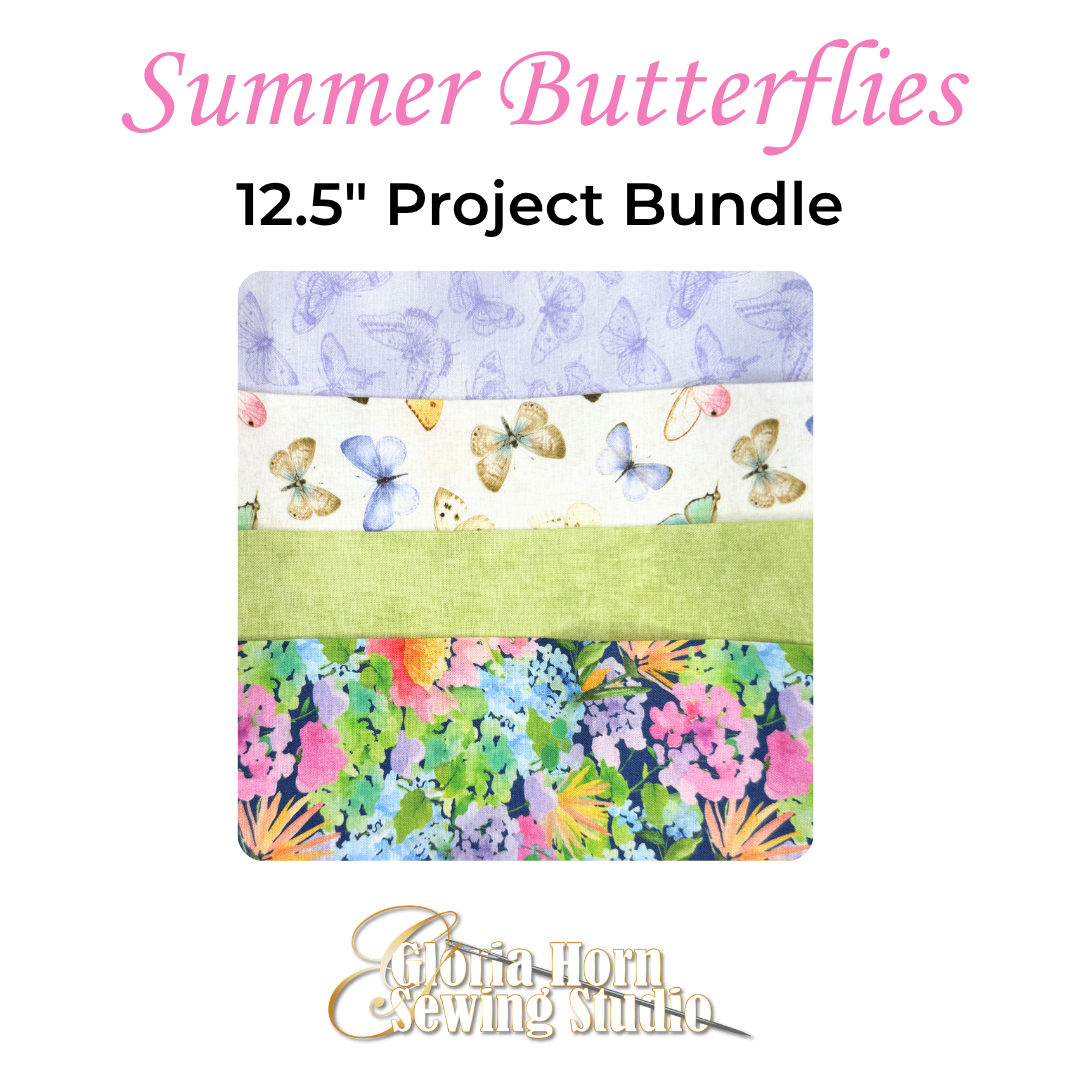 Summer Butterflies - Fabric Bundle | Four 12.5" x WOF