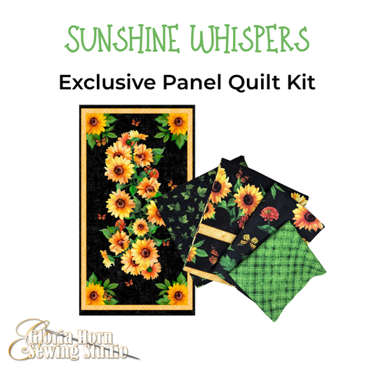 Sunshine Whispers — Gloria’s Exclusive Panel Quilt Kit