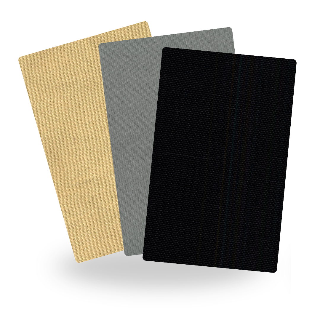 Tan, Grey & Black Tea Towels, Set of 3