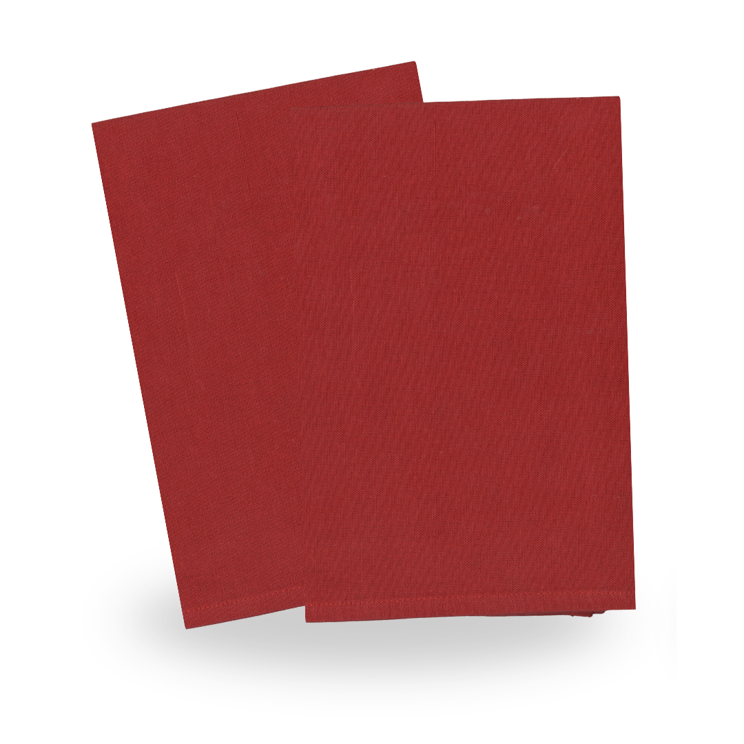 Red Tea Towels, Set of 2