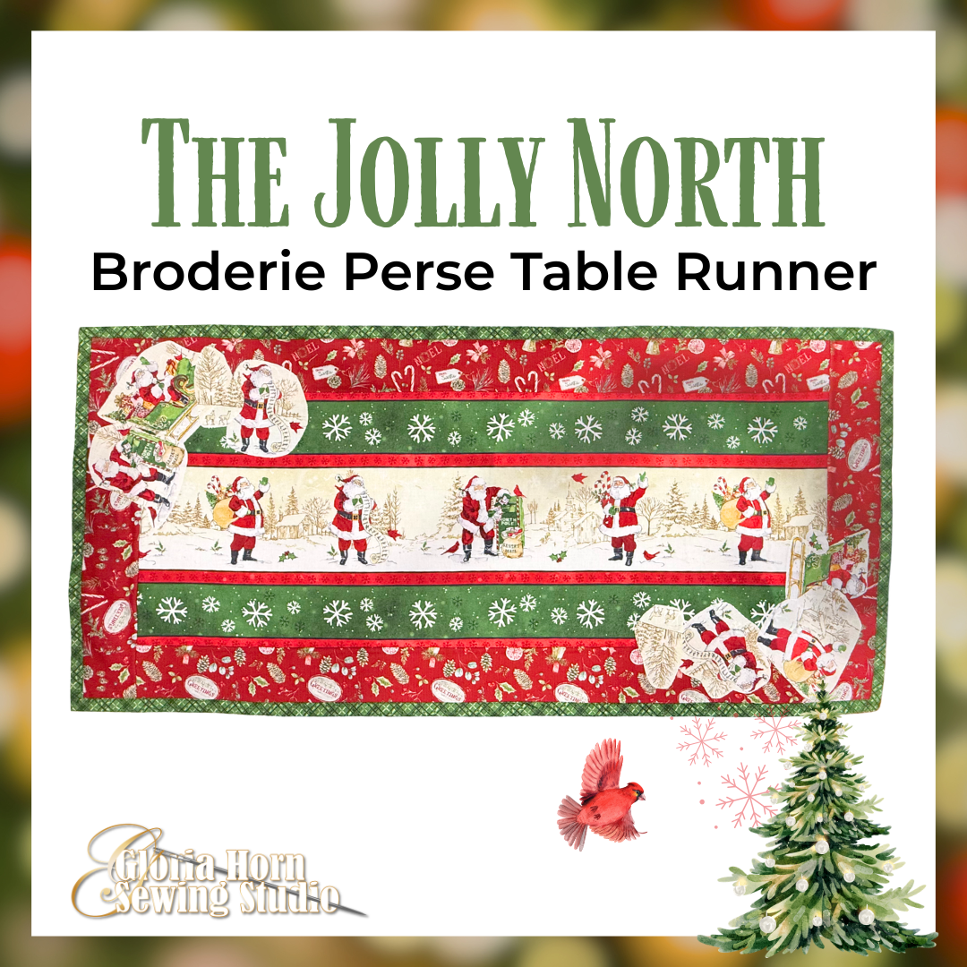 The Jolly North — Broderie Perse Table Runner Fabric Kit