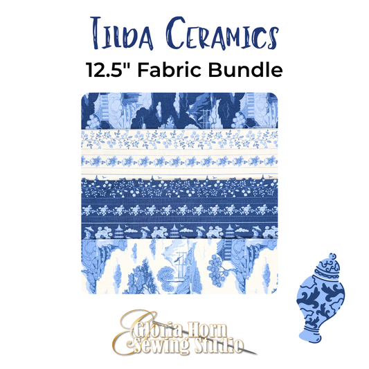 Tilda Ceramics - Fabric Bundle | Four 12.5" x WOF