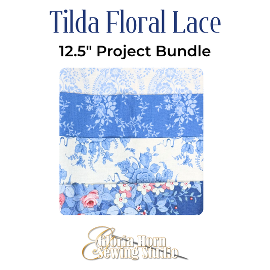 Tilda Floral Lace - Fabric Bundle | Four 12.5” x WOF