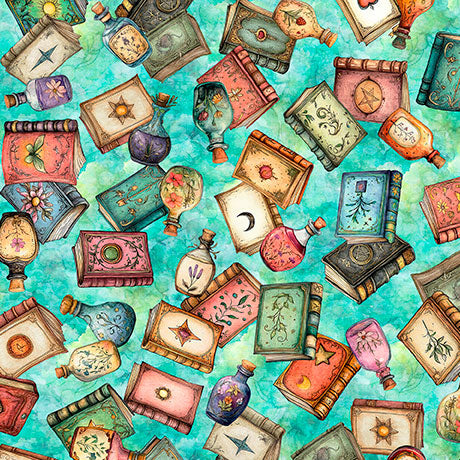 Books Toss - Turquoise - Witchy Poo - 2600 31939 Q