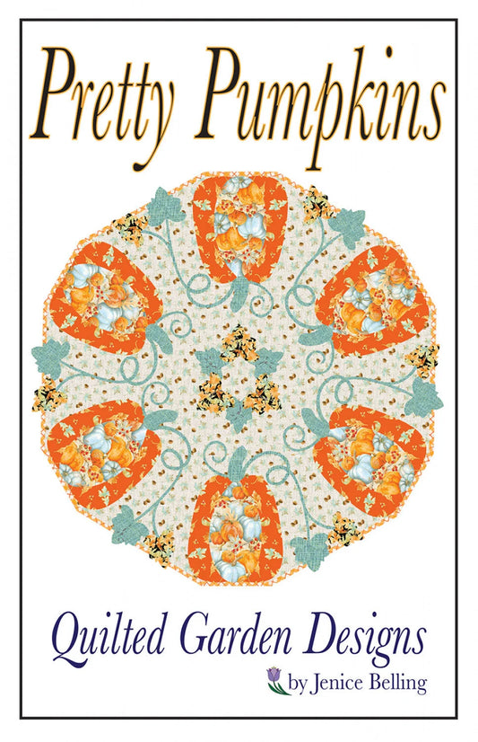 Pretty Pumpkins Table Topper Embroidery Designs & Pattern