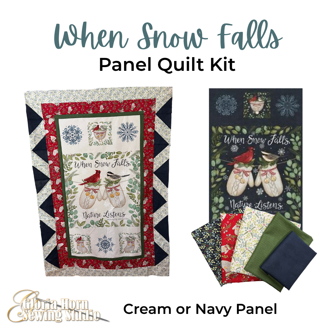 When Snow Falls Panel Quilt Kit