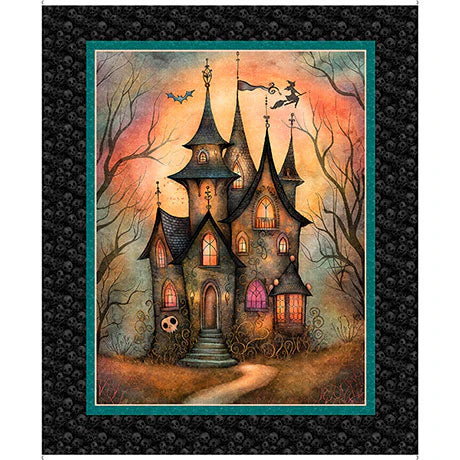 Haunted House Panel - Witchy Poo - 2600 31934 J