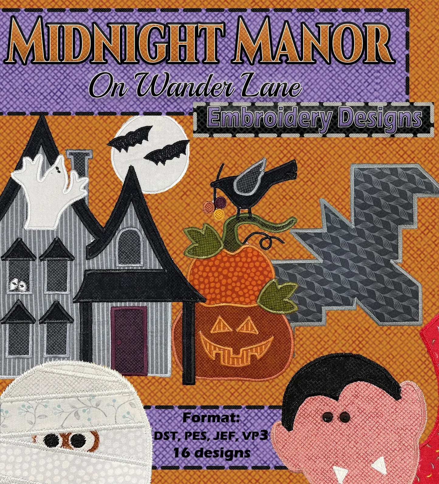 Midnight Manor on Wander Lane - Embroidery Designs