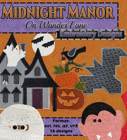 Midnight Manor on Wander Lane - Embroidery Designs